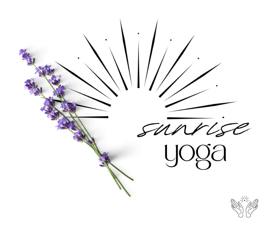 Sunrise yoga in the lavender fields